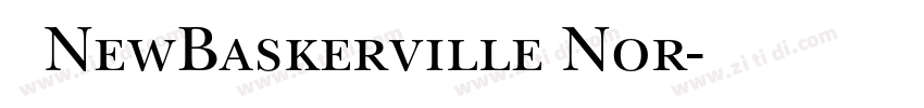 字体NewBaskerville Nor字体转换